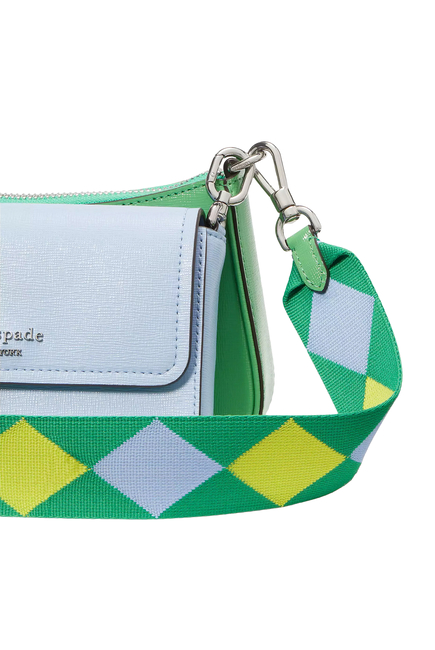 Double Up Colorblocked Crossbody Bag